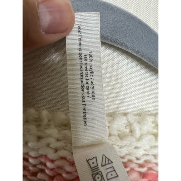 Aeropostal Pink and White Striped Womens Sweater Size Large - Picture 3 of 4